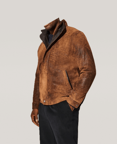 Carter Distressed Leather Jacket