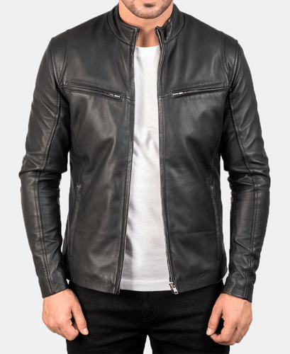 Ionic Black Leather Jacket