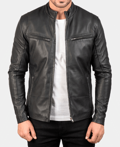 Ionic Black Leather Jacket