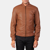 Shane Brown Leather Bomber Jacket